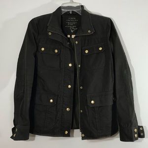Relaxed Boyfriend Field Dark Army Green Jacket